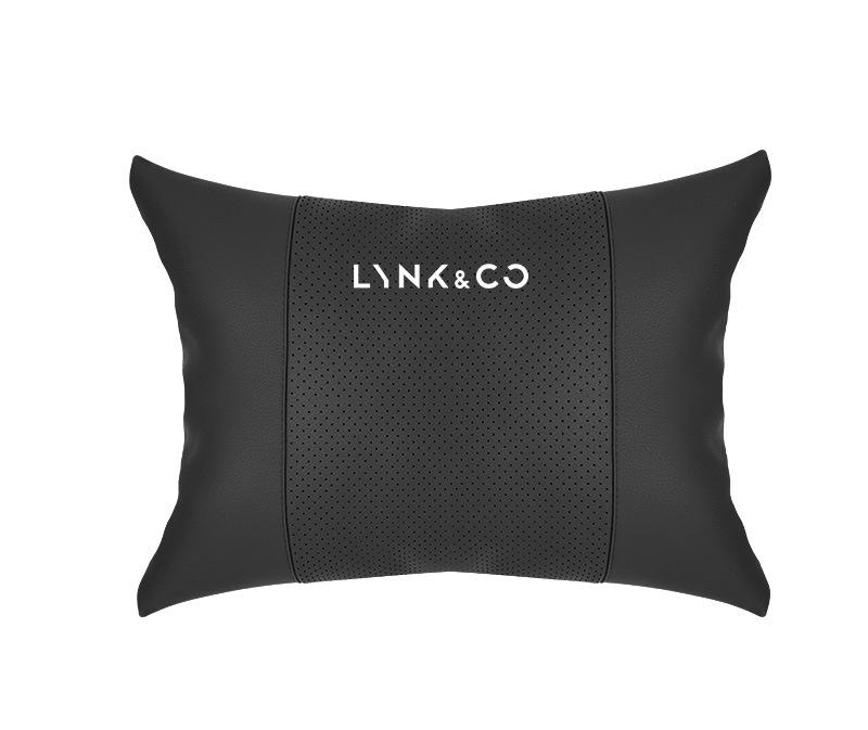 Suitable For Lynk & Co Car Seat Headrest Lumbar Pillow Black