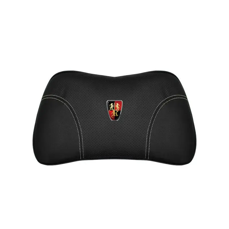 Suitable For Roewe Car Nappa Memory Foam Seat Headrest Lumbar Pillow Black
