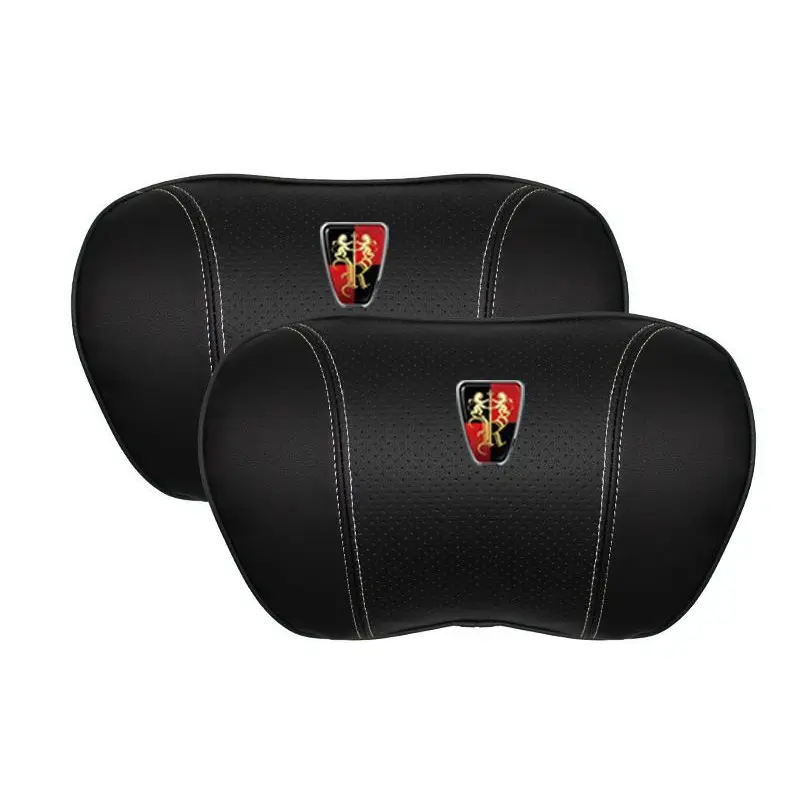 Suitable For Roewe Car Nappa Memory Foam Seat Headrest Lumbar Pillow Black