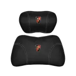 Suitable For Roewe Car Nappa Memory Foam Seat Headrest Lumbar Pillow Black