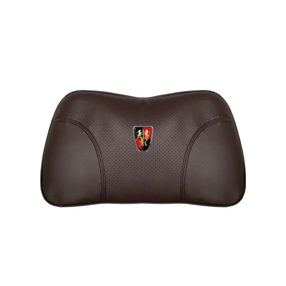 Suitable For Roewe Car Nappa Memory Foam Seat Headrest Lumbar Pillow Brown