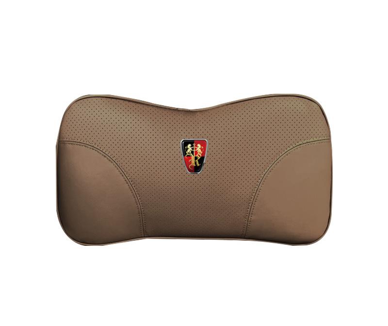 Suitable For Roewe Car Nappa Memory Foam Seat Headrest Lumbar Pillow Coffee Color