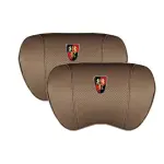 Suitable For Roewe Car Nappa Memory Foam Seat Headrest Lumbar Pillow Coffee Color