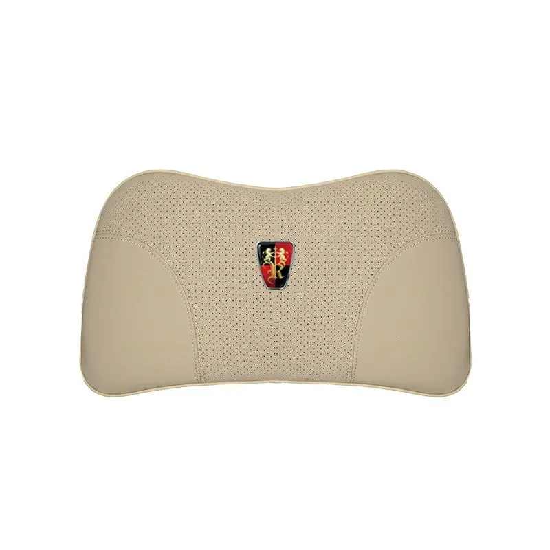 Suitable For Roewe Car Nappa Memory Foam Seat Headrest Lumbar Pillow Off-White