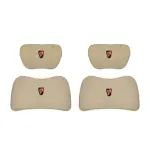 Suitable For Roewe Car Nappa Memory Foam Seat Headrest Lumbar Pillow Off-White