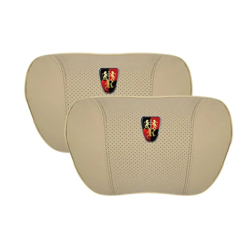 Suitable For Roewe Car Nappa Memory Foam Seat Headrest Lumbar Pillow Off-White