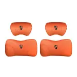 Suitable For Roewe Car Nappa Memory Foam Seat Headrest Lumbar Pillow Orange