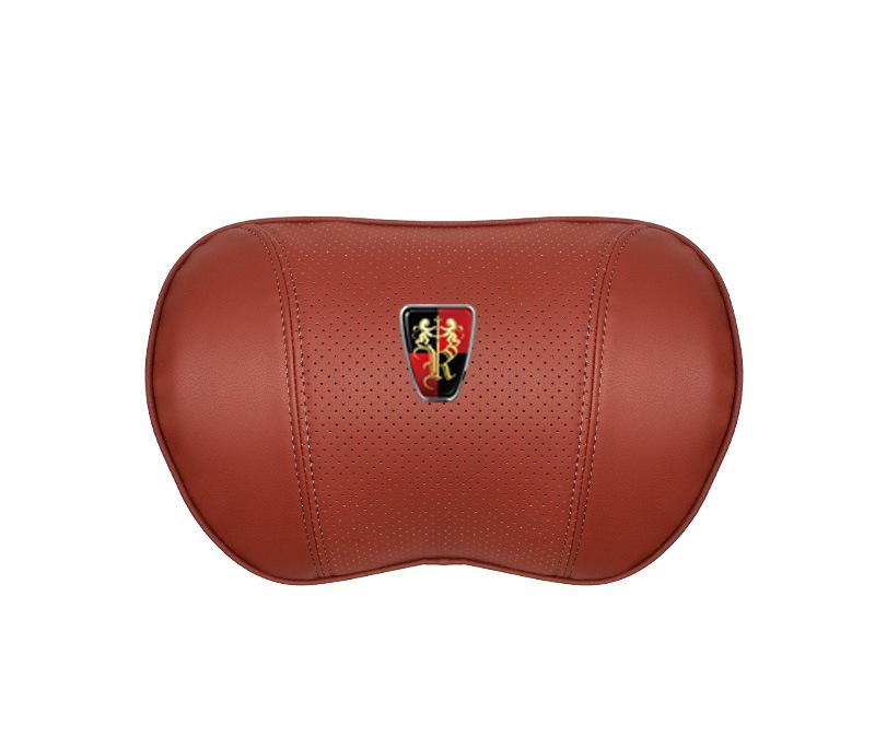 Suitable For Roewe Car Nappa Memory Foam Seat Headrest Lumbar Pillow Red