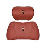 Suitable For Roewe Car Nappa Memory Foam Seat Headrest Lumbar Pillow Red