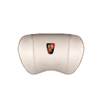 Suitable For Roewe Car Nappa Memory Foam Seat Headrest Lumbar Pillow White 02