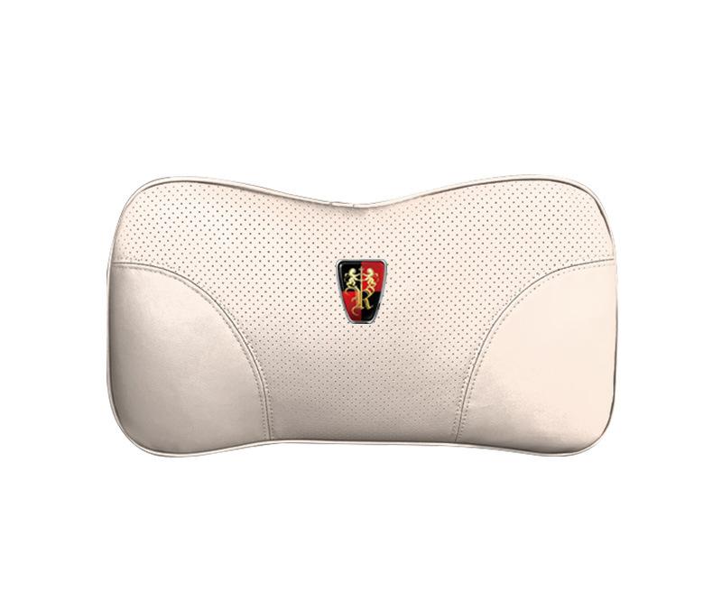 Suitable For Roewe Car Nappa Memory Foam Seat Headrest Lumbar Pillow White
