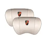 Suitable For Roewe Car Nappa Memory Foam Seat Headrest Lumbar Pillow White