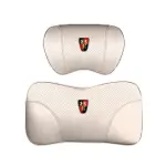 Suitable For Roewe Car Nappa Memory Foam Seat Headrest Lumbar Pillow White