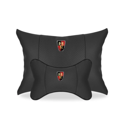 Suitable For Roewe Car Seat Headrest Lumbar Pillow Black 01