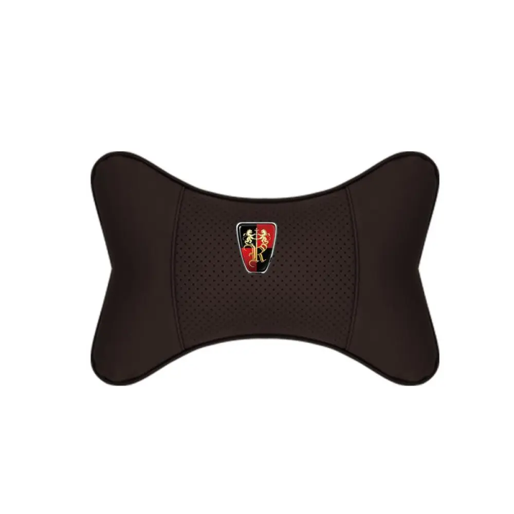 Suitable For Roewe Car Seat Headrest Lumbar Pillow Mocha Brown