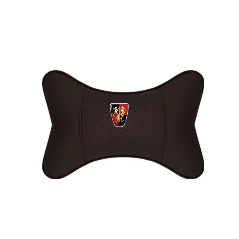 Suitable For Roewe Car Seat Headrest Lumbar Pillow Mocha Brown