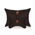 Suitable For Roewe Car Seat Headrest Lumbar Pillow Mocha Brown