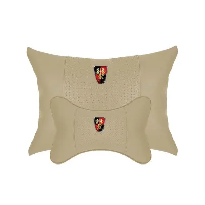 Suitable For Roewe Car Seat Headrest Lumbar Pillow Off-White 01