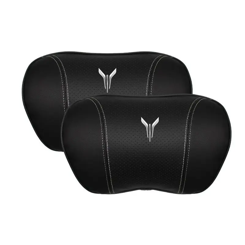 Suitable For Voyah Car Nappa Memory Foam Seat Headrest Lumbar Pillow Black