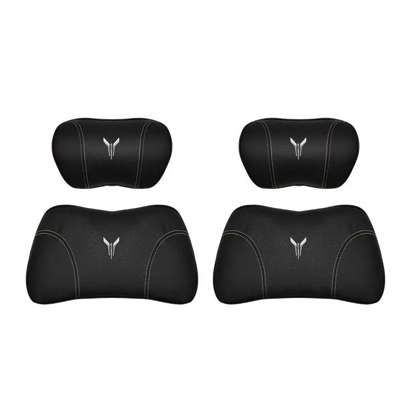 Suitable For Voyah Car Nappa Memory Foam Seat Headrest Lumbar Pillow Black
