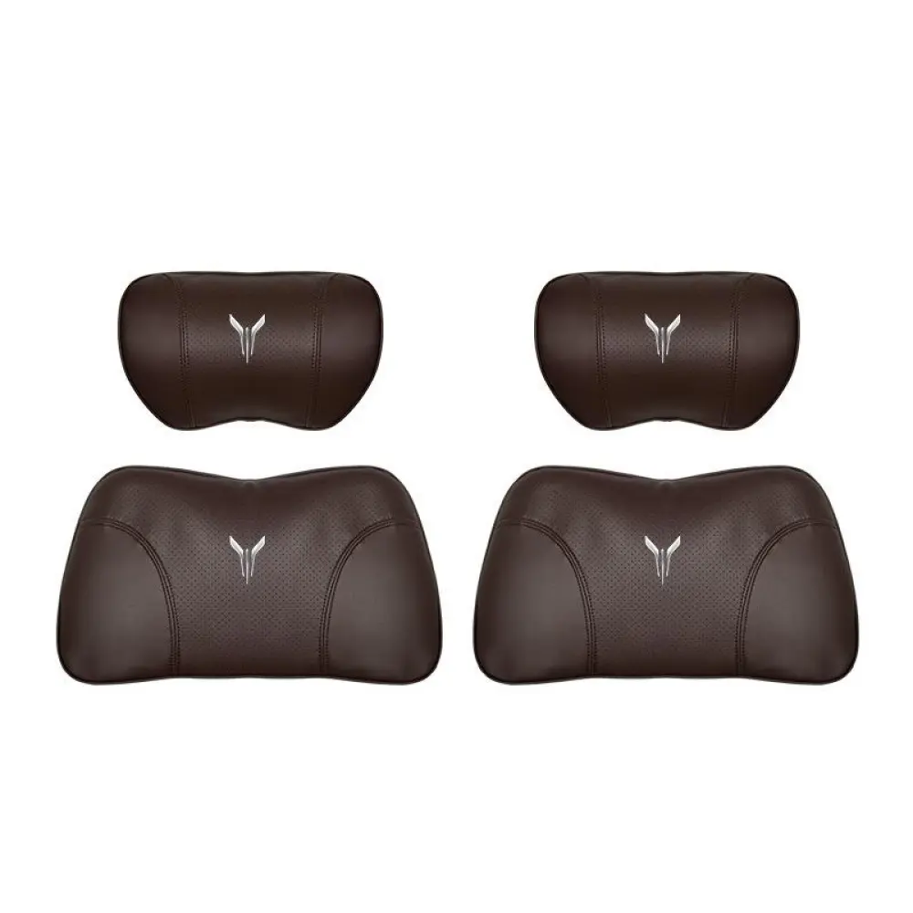 Suitable For Voyah Car Nappa Memory Foam Seat Headrest Lumbar Pillow Brown