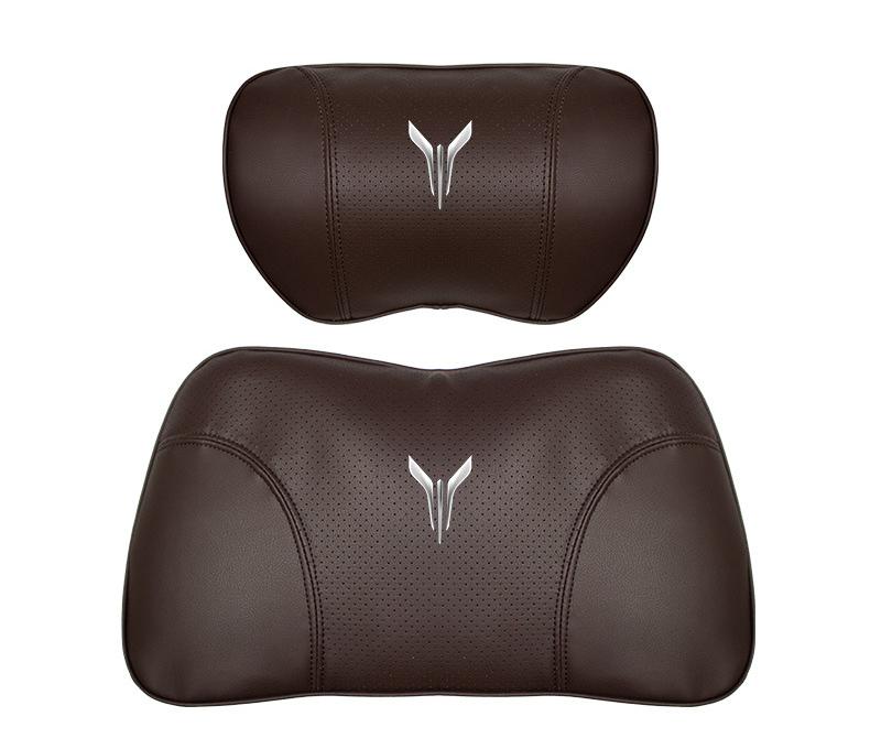 Suitable For Voyah Car Nappa Memory Foam Seat Headrest Lumbar Pillow Brown