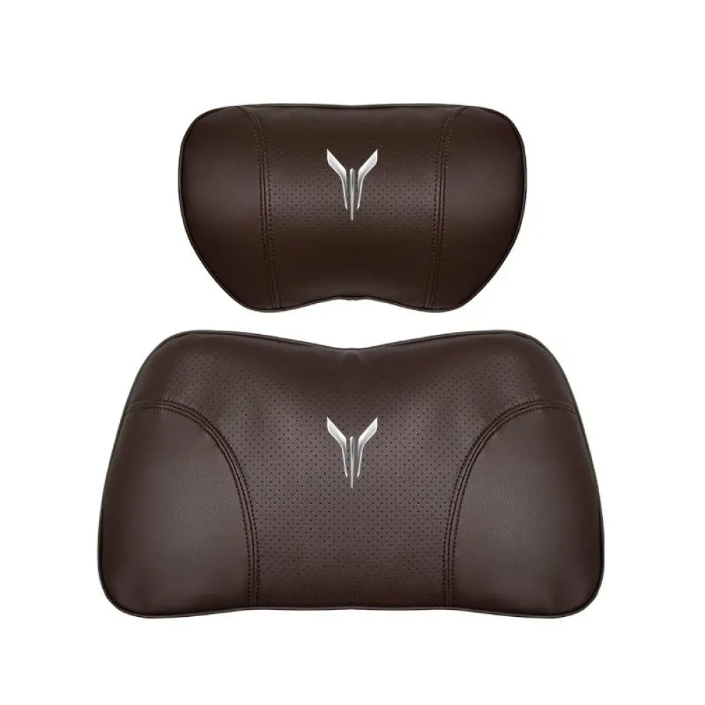 Suitable For Voyah Car Nappa Memory Foam Seat Headrest Lumbar Pillow Brown