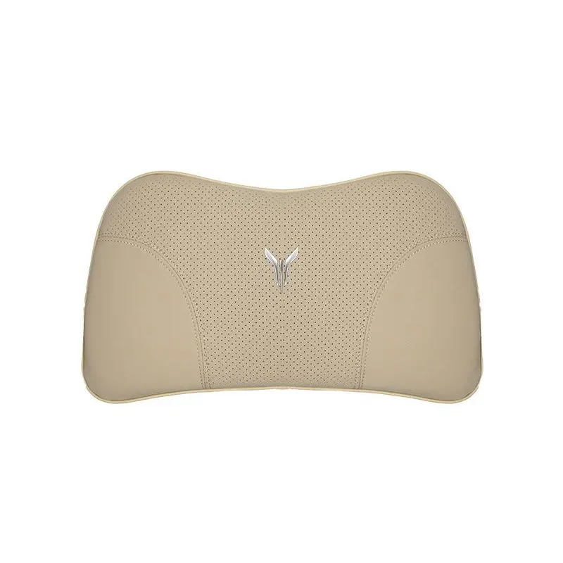 Suitable For Voyah Car Nappa Memory Foam Seat Headrest Lumbar Pillow Off-White