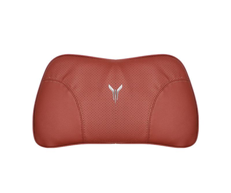Suitable For Voyah Car Nappa Memory Foam Seat Headrest Lumbar Pillow Red