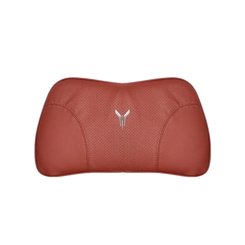 Suitable For Voyah Car Nappa Memory Foam Seat Headrest Lumbar Pillow Red