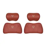 Suitable For Voyah Car Nappa Memory Foam Seat Headrest Lumbar Pillow Red