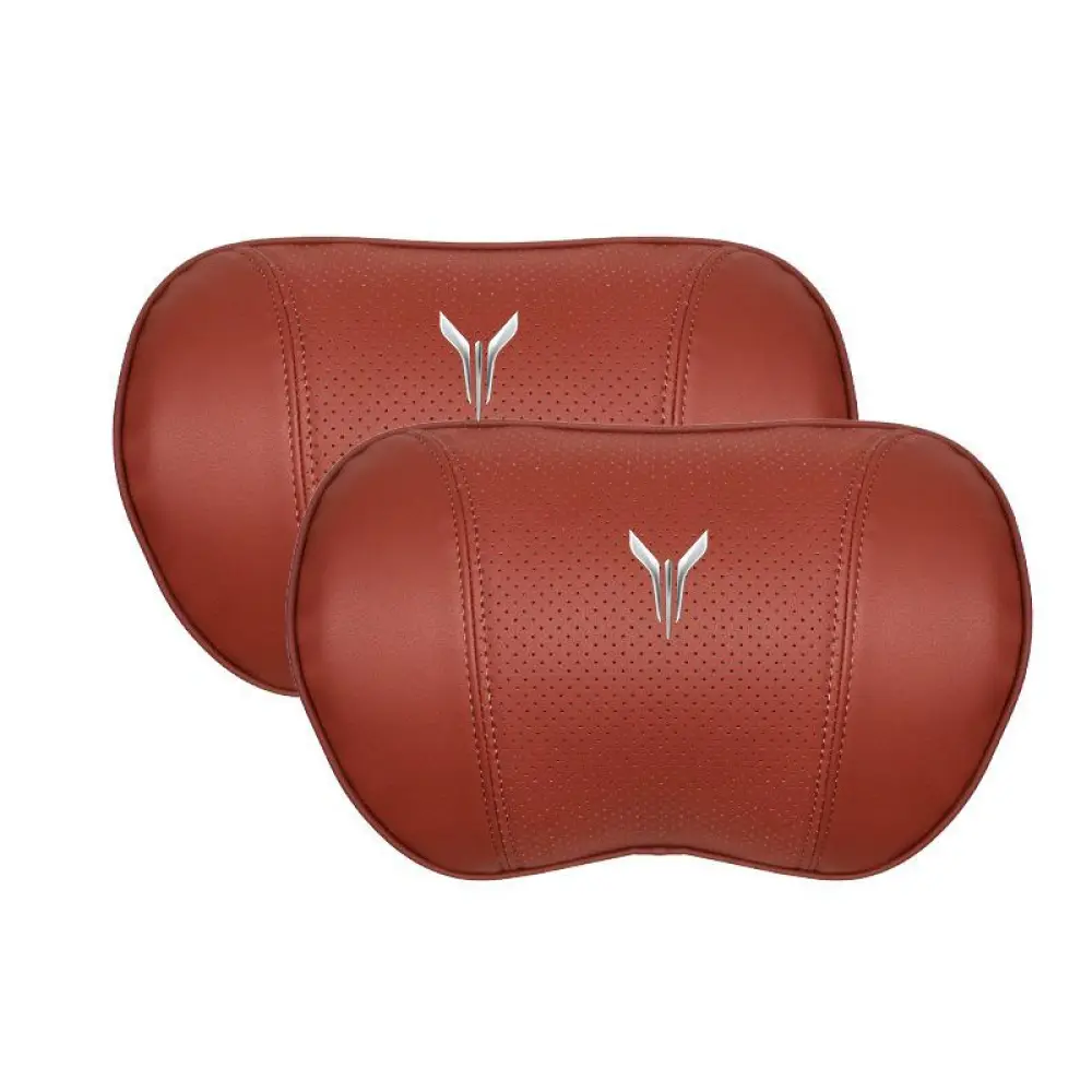 Suitable For Voyah Car Nappa Memory Foam Seat Headrest Lumbar Pillow Red