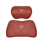 Suitable For Voyah Car Nappa Memory Foam Seat Headrest Lumbar Pillow Red