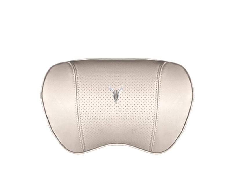 Suitable For Voyah Car Nappa Memory Foam Seat Headrest Lumbar Pillow White