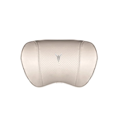 Suitable For Voyah Car Nappa Memory Foam Seat Headrest Lumbar Pillow White 01
