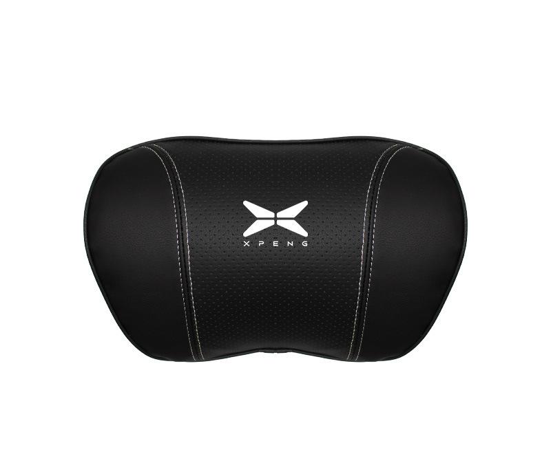 Suitable For Xpeng Car Nappa Memory Foam Seat Headrest Lumbar Pillow Black