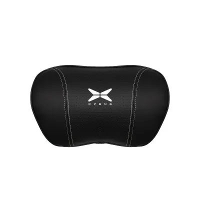 Suitable For Xpeng Car Nappa Memory Foam Seat Headrest Lumbar Pillow Black 02