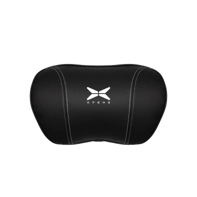 Suitable For Xpeng Car Nappa Memory Foam Seat Headrest Lumbar Pillow Black 02