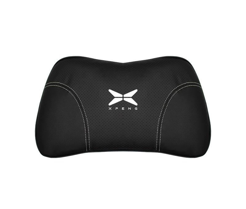 Suitable For Xpeng Car Nappa Memory Foam Seat Headrest Lumbar Pillow Black