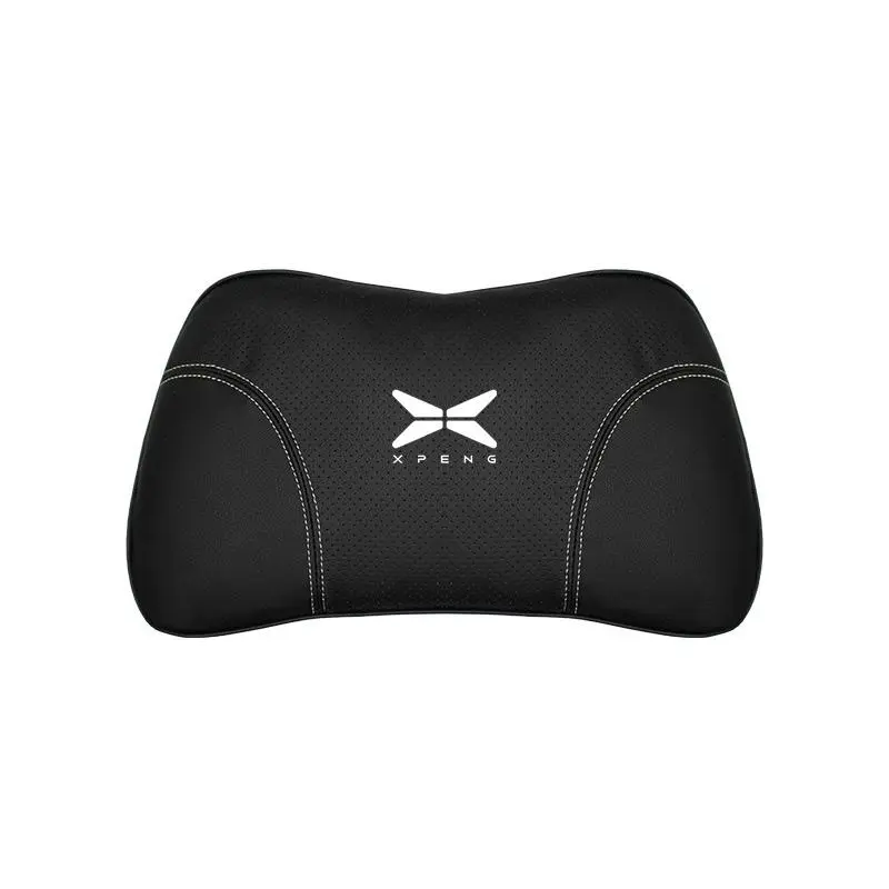 Suitable For Xpeng Car Nappa Memory Foam Seat Headrest Lumbar Pillow Black