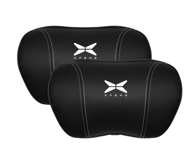 Suitable For Xpeng Car Nappa Memory Foam Seat Headrest Lumbar Pillow Black