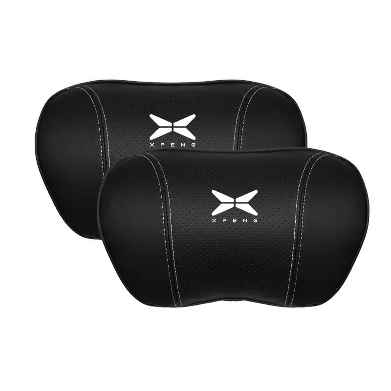Suitable For Xpeng Car Nappa Memory Foam Seat Headrest Lumbar Pillow Black