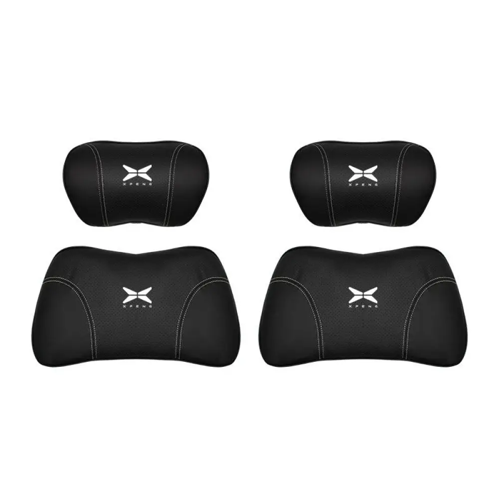 Suitable For Xpeng Car Nappa Memory Foam Seat Headrest Lumbar Pillow Black