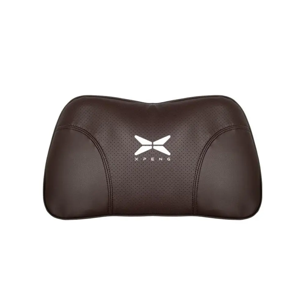 Suitable For Xpeng Car Nappa Memory Foam Seat Headrest Lumbar Pillow Brown