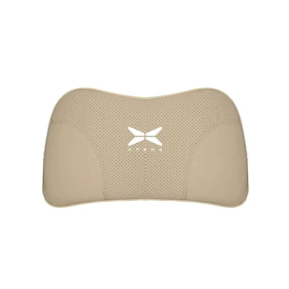 Suitable For Xpeng Car Nappa Memory Foam Seat Headrest Lumbar Pillow Off-White