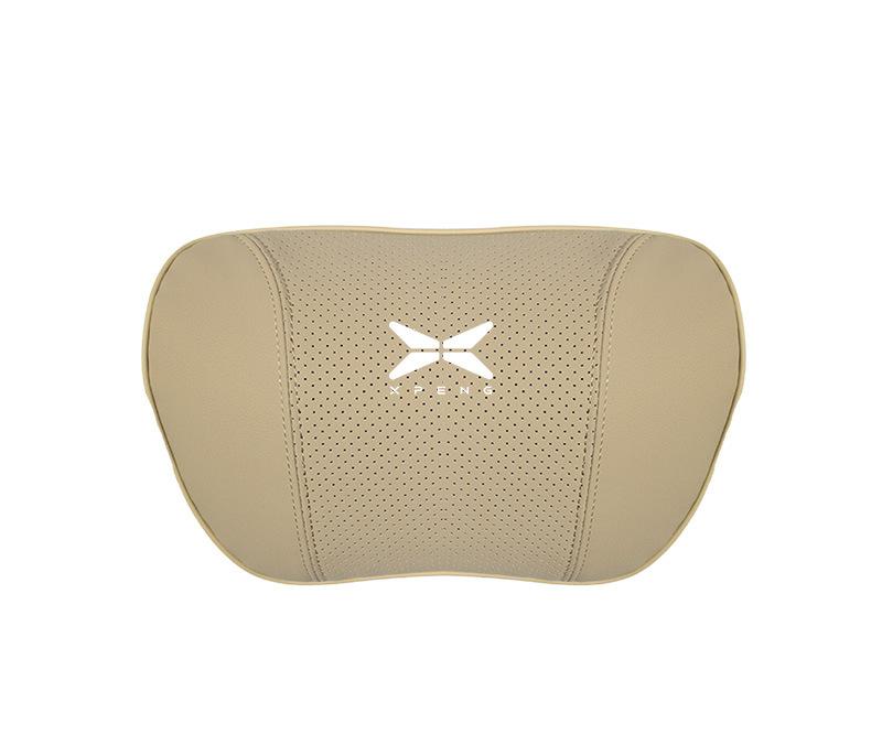 Suitable For Xpeng Car Nappa Memory Foam Seat Headrest Lumbar Pillow Off-White
