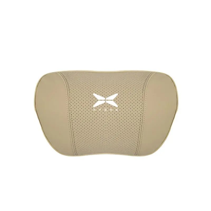 Suitable For Xpeng Car Nappa Memory Foam Seat Headrest Lumbar Pillow Off-White