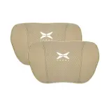 Suitable For Xpeng Car Nappa Memory Foam Seat Headrest Lumbar Pillow Off-White
