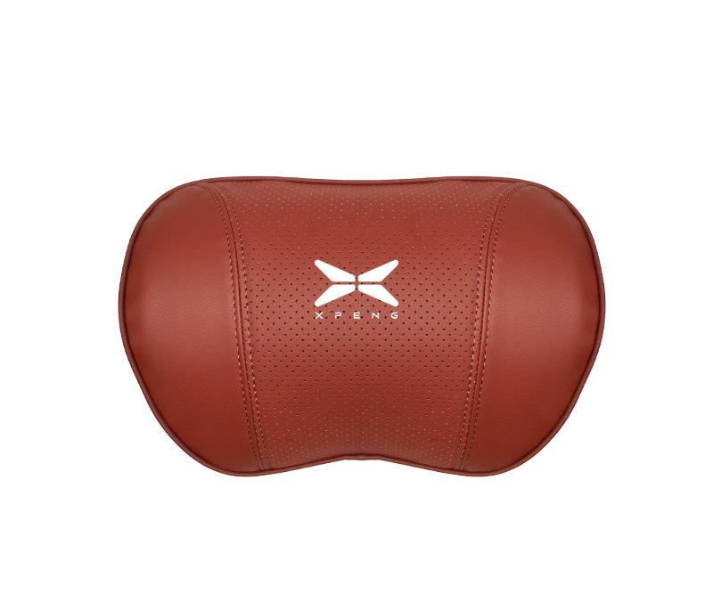 Suitable For Xpeng Car Nappa Memory Foam Seat Headrest Lumbar Pillow Red