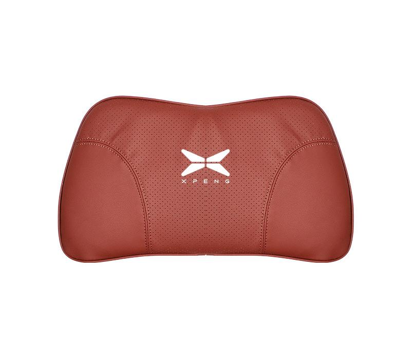 Suitable For Xpeng Car Nappa Memory Foam Seat Headrest Lumbar Pillow Red